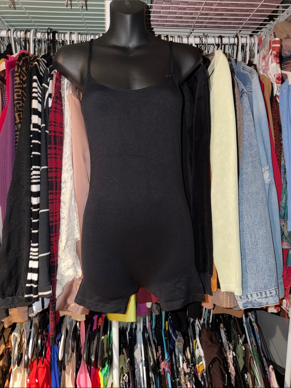 Classic Black Spaghetti Strap Romper